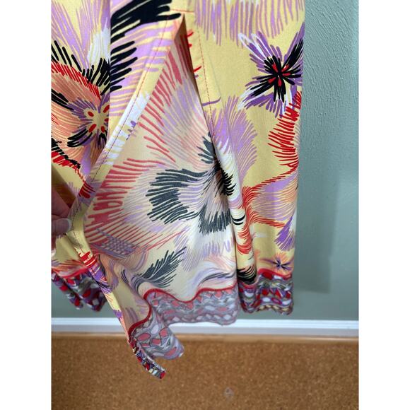 Bisou Bisou Women's Size Large Colorful Festive Beach Tropical Island Maxi Skirt - Picture 8 of 11